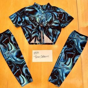 Vortex top and leg warmers